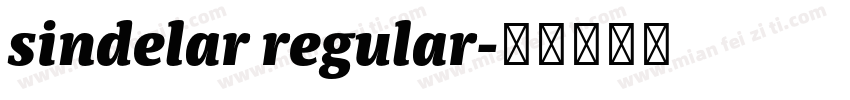 sindelar regular字体转换